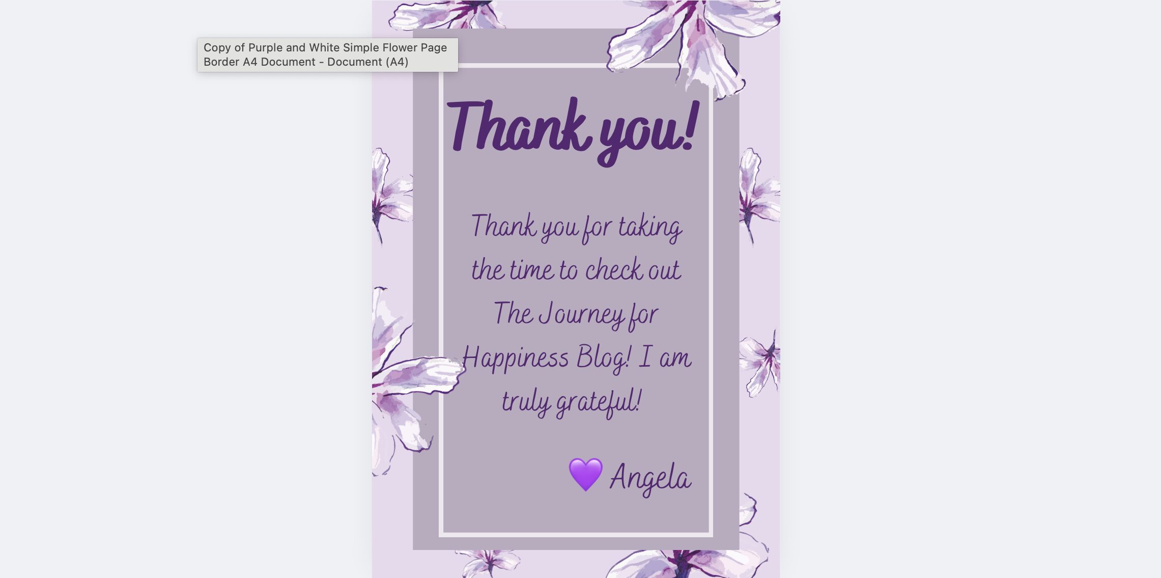 Thank An Important Person In Your Life!
